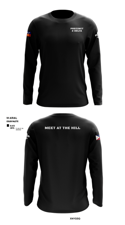 Precinct 2 Delta 41159276 Long Sleeve Performance Shirt - 1