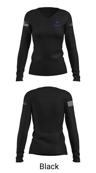 Women's Long Sleeve Vneck Shirt, , National Guard, Teamtime, Team time, sublimation, custom sports apparel, team uniforms, spirit wear, spiritwear, sports uniforms, custom shirts, team store, custom team store, fundraiser sports, apparel fundraiser