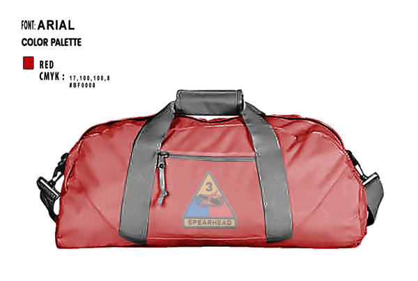 Duffle Bag, CSC 1/32 Armor “Bandits”, , Teamtime, Team time, sublimation, custom sports apparel, team uniforms, spirit wear, spiritwear, sports uniforms, custom shirts, team store, custom team store, fundraiser sports, apparel fundraiser