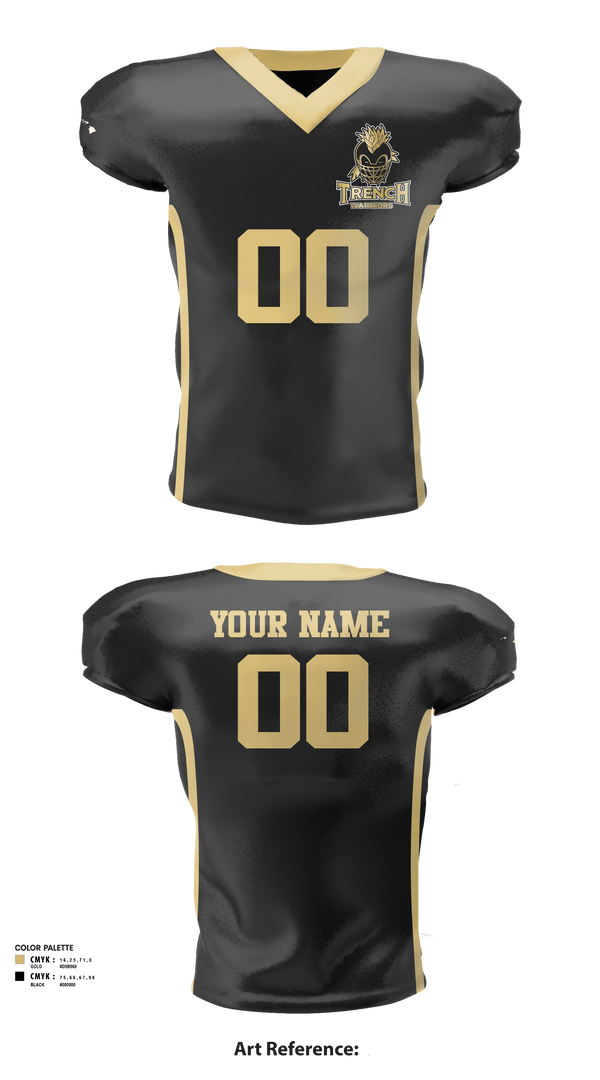 Football Jersey, TRENCH WARRIORS, Football, Teamtime, Team time, sublimation, custom sports apparel, team uniforms, spirit wear, spiritwear, sports uniforms, custom shirts, team store, custom team store, fundraiser sports, apparel fundraiser