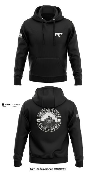 Hoodie, Violent Crimes Unit, Police, Teamtime, Team time, sublimation, custom sports apparel, team uniforms, spirit wear, spiritwear, sports uniforms, custom shirts, team store, custom team store, fundraiser sports, apparel fundraiser