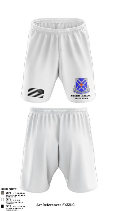 Charlie Company, 305th MI BN 76459019 Athletic Shorts With Pockets - 2