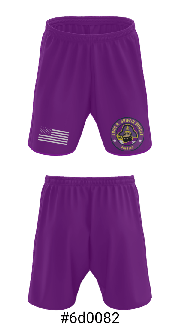 Athletic Shorts With Pockets, John Griffin Middle School Basketball, Men's Basketball, Teamtime, Team time, sublimation, custom sports apparel, team uniforms, spirit wear, spiritwear, sports uniforms, custom shirts, team store, custom team store, fundraiser sports, apparel fundraiser