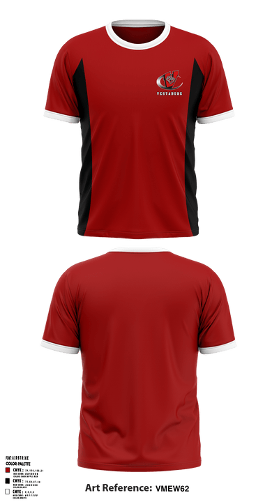 Vestaburg Community Elementary School 44111663 Short Sleeve Performance Shirt - 22