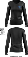 FRANX11RAP 33094751 Women's Long Sleeve V-neck Shirt - 1