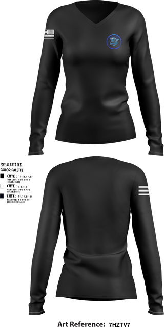 Women's Long Sleeve Vneck Shirt, , Navy, Teamtime, Team time, sublimation, custom sports apparel, team uniforms, spirit wear, spiritwear, sports uniforms, custom shirts, team store, custom team store, fundraiser sports, apparel fundraiser