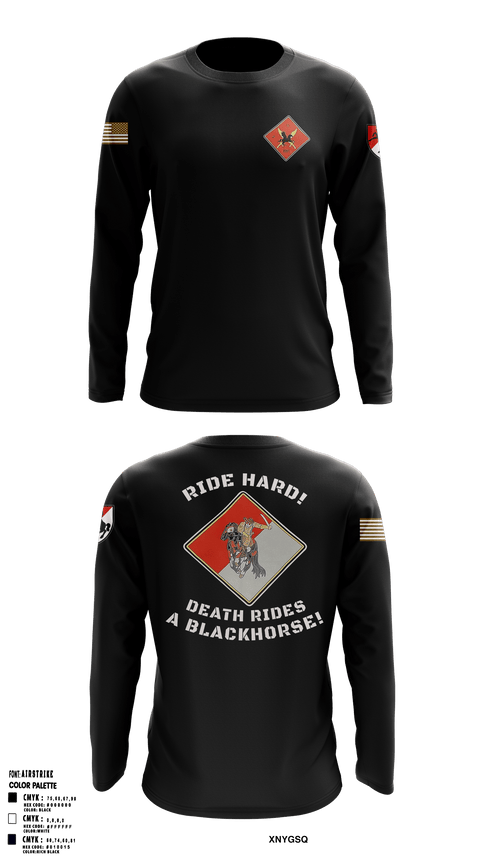 Long Sleeve Performance Shirt, HHT, 2-11th ACR, Army, Teamtime, Team time, sublimation, custom sports apparel, team uniforms, spirit wear, spiritwear, sports uniforms, custom shirts, team store, custom team store, fundraiser sports, apparel fundraiser