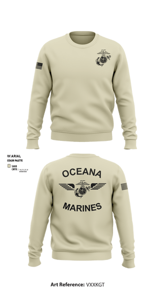 Crew Neck Sweatshirt, , Marines, Teamtime, Team time, sublimation, custom sports apparel, team uniforms, spirit wear, spiritwear, sports uniforms, custom shirts, team store, custom team store, fundraiser sports, apparel fundraiser