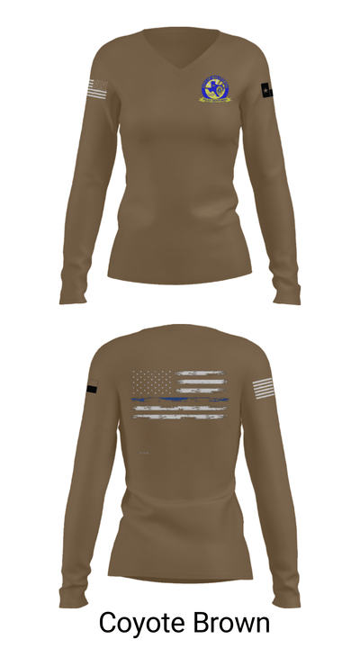 Wolfforth Police Department 44657535 Women's Long Sleeve V-neck Shirt - 38
