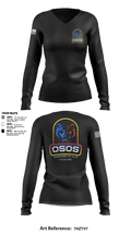 OSOS CONCRETE LLC 97572921 Women's Long Sleeve V-neck Shirt - 34