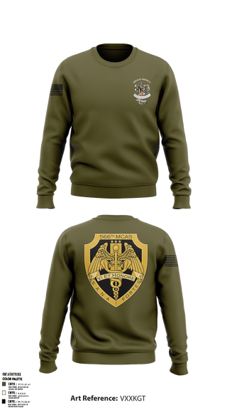 Crew Neck Sweatshirt, 566 MCAS, Army, Teamtime, Team time, sublimation, custom sports apparel, team uniforms, spirit wear, spiritwear, sports uniforms, custom shirts, team store, custom team store, fundraiser sports, apparel fundraiser