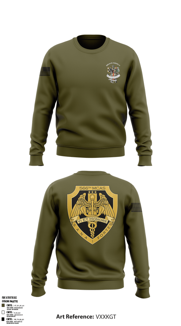 Crew Neck Sweatshirt, 566 MCAS, Army, Teamtime, Team time, sublimation, custom sports apparel, team uniforms, spirit wear, spiritwear, sports uniforms, custom shirts, team store, custom team store, fundraiser sports, apparel fundraiser