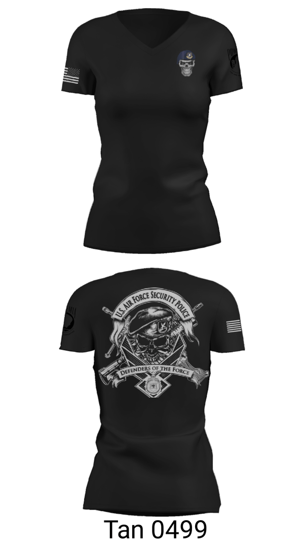 Women's Short Sleeve Vneck Shirt, , Air Force, Teamtime, Team time, sublimation, custom sports apparel, team uniforms, spirit wear, spiritwear, sports uniforms, custom shirts, team store, custom team store, fundraiser sports, apparel fundraiser