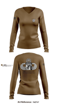 MCPOD-XVIII ABN CORPS 34488688 Women's Long Sleeve V-neck Shirt - 9