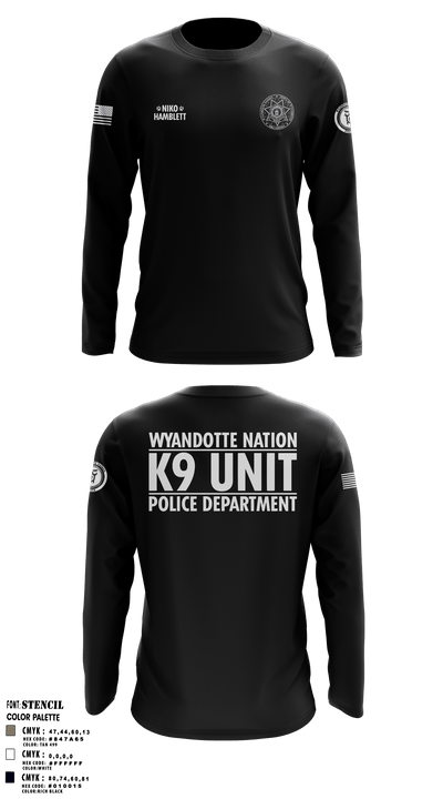 K9 Unit 27578074 Long Sleeve Performance Shirt - 6