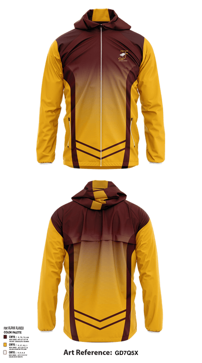 Jefferson High School Soccer 7239971 Windbreaker - 1