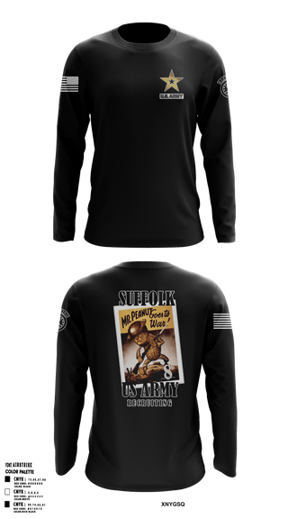 Long Sleeve Performance Shirt, 1O8B, Army, Teamtime, Team time, sublimation, custom sports apparel, team uniforms, spirit wear, spiritwear, sports uniforms, custom shirts, team store, custom team store, fundraiser sports, apparel fundraiser