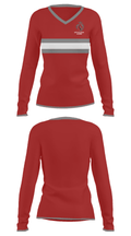 Katy Christian Academy 19553066 Women's Long Sleeve V-neck Shirt - 31