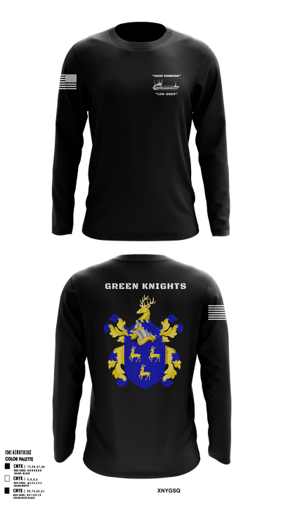 Hobkirk Green Knights 61896750 Long Sleeve Performance Shirt - 1