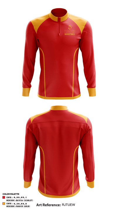 North College Hill High School Basketball 40310124 Quarter Zip Jacket - 2