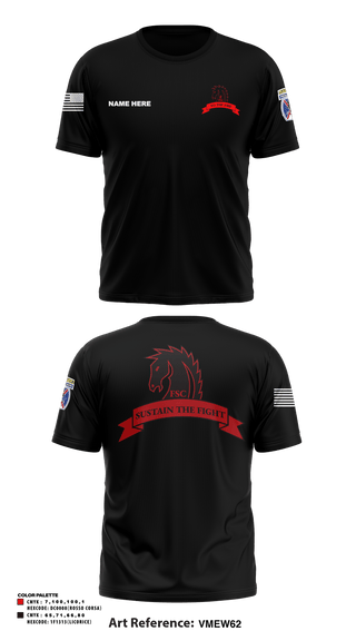 Short Sleeve Performance Shirt, Echo FSC Stampede 7th Eng, Army, Teamtime, Team time, sublimation, custom sports apparel, team uniforms, spirit wear, spiritwear, sports uniforms, custom shirts, team store, custom team store, fundraiser sports, apparel fundraiser