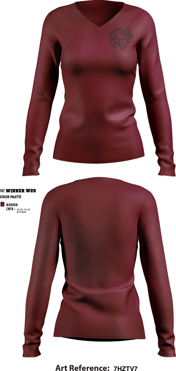 Women's Long Sleeve Vneck Shirt, Soroco Middle School Volleyball, Women's Volleyball, Teamtime, Team time, sublimation, custom sports apparel, team uniforms, spirit wear, spiritwear, sports uniforms, custom shirts, team store, custom team store, fundraiser sports, apparel fundraiser