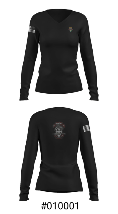 Rangers 76653179 Women's Long Sleeve V-neck Shirt - 37