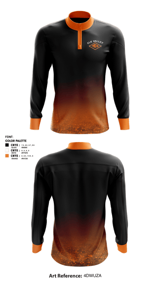 Quarter Zip Jacket, Elk Valley Senior High School, Spirit Store, Teamtime, Team time, sublimation, custom sports apparel, team uniforms, spirit wear, spiritwear, sports uniforms, custom shirts, team store, custom team store, fundraiser sports, apparel fundraiser