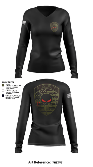 Women's Long Sleeve Vneck Shirt, , Police, Teamtime, Team time, sublimation, custom sports apparel, team uniforms, spirit wear, spiritwear, sports uniforms, custom shirts, team store, custom team store, fundraiser sports, apparel fundraiser