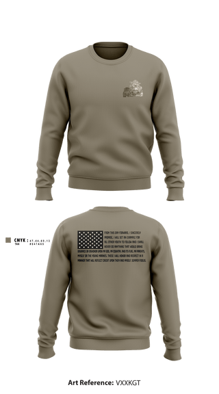 Crew Neck Sweatshirt, , Marines, Teamtime, Team time, sublimation, custom sports apparel, team uniforms, spirit wear, spiritwear, sports uniforms, custom shirts, team store, custom team store, fundraiser sports, apparel fundraiser