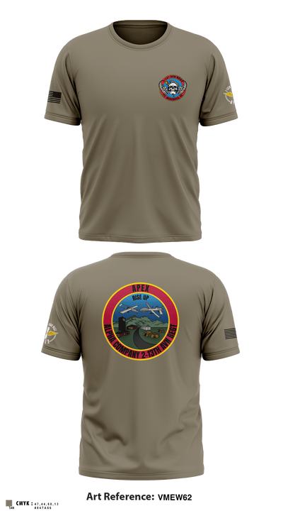A Co, 2-13th AVN REGT 95713396 Short Sleeve Performance Shirt - 2
