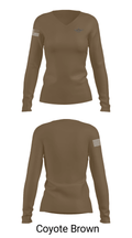 AO 49843601 Women's Long Sleeve V-neck Shirt - 38