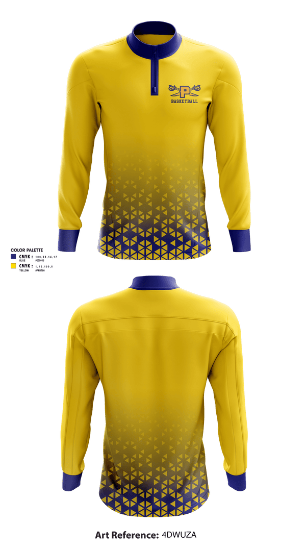 Quarter Zip Jacket, Paul Public Charter School (High School)  Basketball, Men's Basketball, Teamtime, Team time, sublimation, custom sports apparel, team uniforms, spirit wear, spiritwear, sports uniforms, custom shirts, team store, custom team store, fundraiser sports, apparel fundraiser