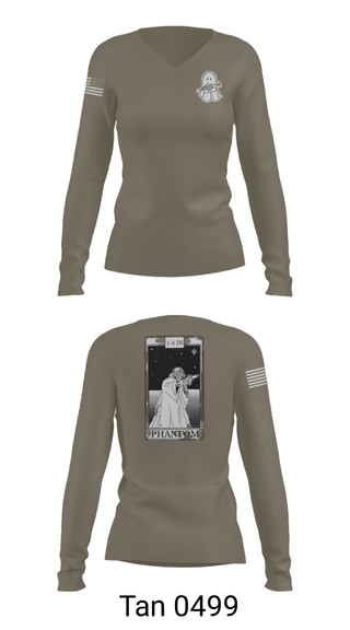 Women's Long Sleeve Vneck Shirt, , Army, Teamtime, Team time, sublimation, custom sports apparel, team uniforms, spirit wear, spiritwear, sports uniforms, custom shirts, team store, custom team store, fundraiser sports, apparel fundraiser
