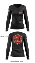 A Co. 2-211th GSAB 21328090 Women's Long Sleeve V-neck Shirt - 1