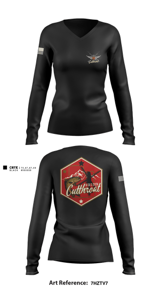 Women's Long Sleeve Vneck Shirt, , Army, Teamtime, Team time, sublimation, custom sports apparel, team uniforms, spirit wear, spiritwear, sports uniforms, custom shirts, team store, custom team store, fundraiser sports, apparel fundraiser