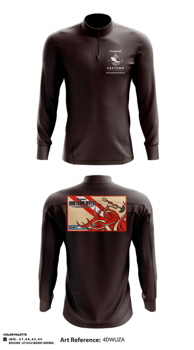 Original Oaktown Divers 71908352 Quarter Zip Jacket - 1