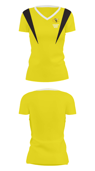 Women's Short Sleeve Vneck Shirt, Cook High School Band, Spirit Store, Teamtime, Team time, sublimation, custom sports apparel, team uniforms, spirit wear, spiritwear, sports uniforms, custom shirts, team store, custom team store, fundraiser sports, apparel fundraiser