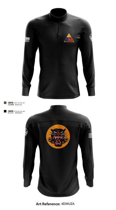 WW2ARMOR.ORG 18634919 Quarter Zip Jacket - 1