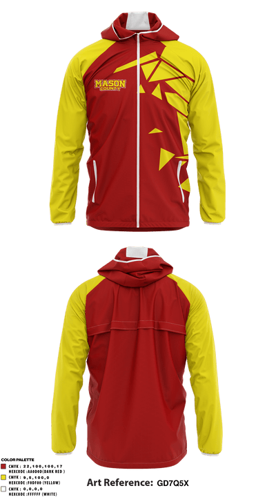 Mason County Eastern High School 46854016 Windbreaker - 1