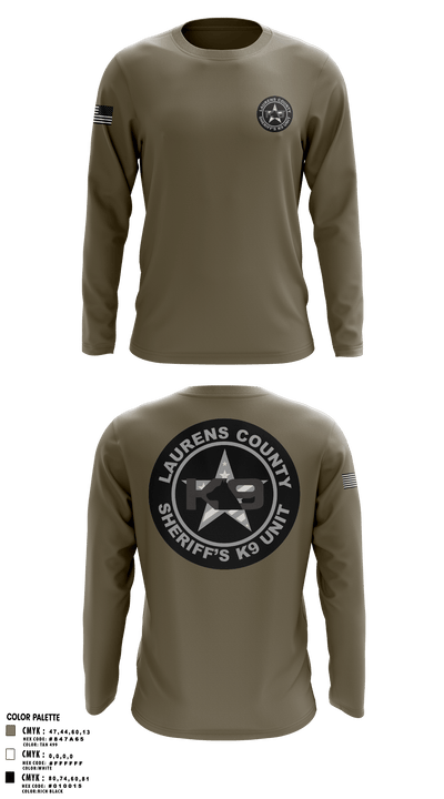K9 Unit 15966902 Long Sleeve Performance Shirt - 1