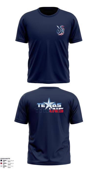 Texas Titans Youth Football 17189264 Short Sleeve Performance Shirt - 8
