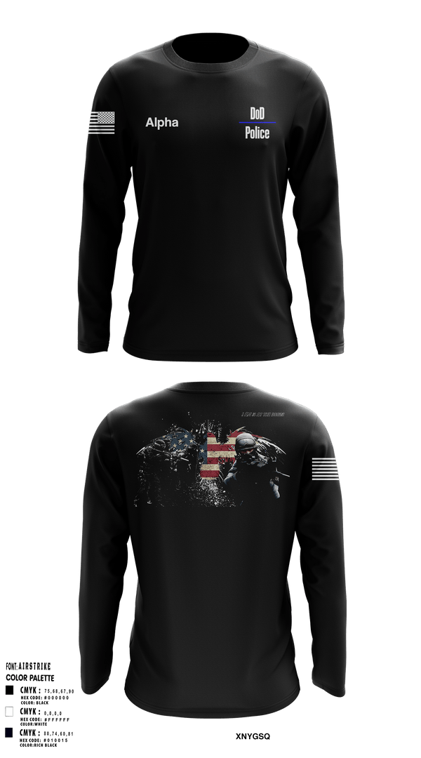 Long Sleeve Performance Shirt, DoD Police, Police, Teamtime, Team time, sublimation, custom sports apparel, team uniforms, spirit wear, spiritwear, sports uniforms, custom shirts, team store, custom team store, fundraiser sports, apparel fundraiser