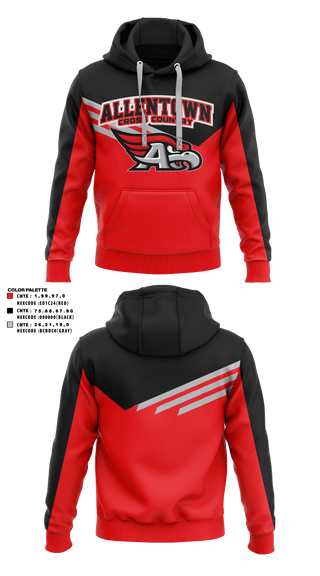 Hoodie, Allentown High School Cross Country, Cross Country, Teamtime, Team time, sublimation, custom sports apparel, team uniforms, spirit wear, spiritwear, sports uniforms, custom shirts, team store, custom team store, fundraiser sports, apparel fundraiser