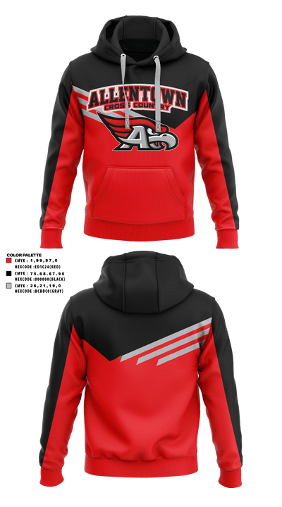 Allentown High School Cross Country 43454179 Hoodie - 1