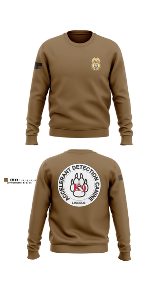 Crew Neck Sweatshirt, Stafford County Fire Marshal's Office, Fire Department, Teamtime, Team time, sublimation, custom sports apparel, team uniforms, spirit wear, spiritwear, sports uniforms, custom shirts, team store, custom team store, fundraiser sports, apparel fundraiser