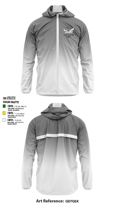 Sam Rayburn High School Tennis 5088287 Windbreaker - 1