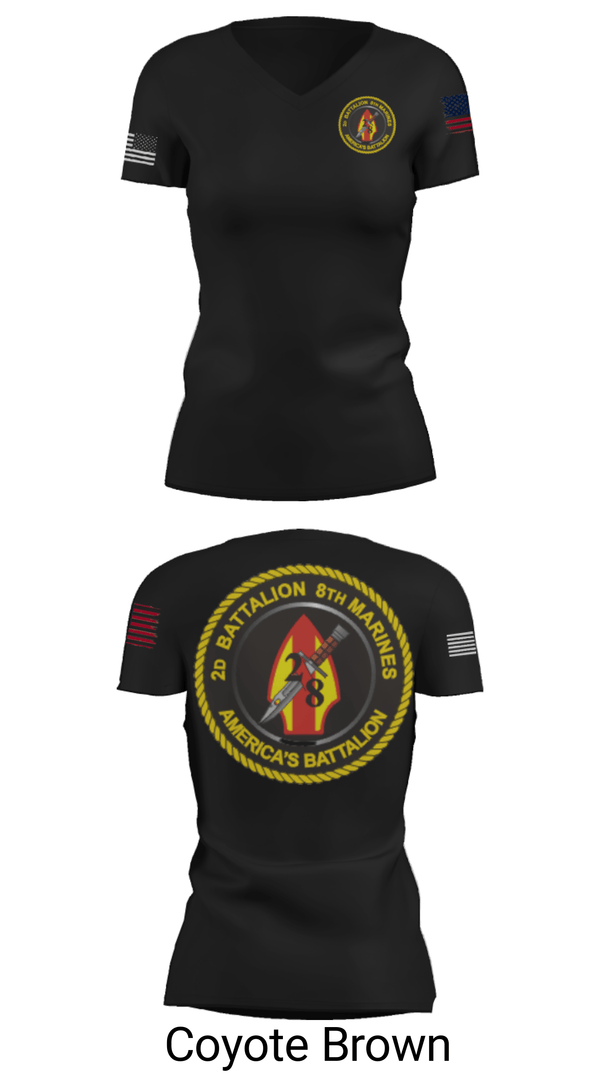 Women's Short Sleeve Vneck Shirt, , Marines, Teamtime, Team time, sublimation, custom sports apparel, team uniforms, spirit wear, spiritwear, sports uniforms, custom shirts, team store, custom team store, fundraiser sports, apparel fundraiser