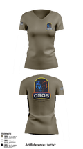 OSOS CONCRETE LLC 97572921 Women's Short Sleeve V-neck Shirt - 32
