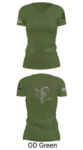 USS Florida Blue FT 52115851 Women's Short Sleeve V-neck Shirt - 28